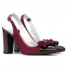 Sandali donna 1267 bordeaux antilope+lacca bordeaux