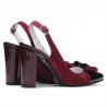 Sandali donna 1267 bordeaux antilope+lacca bordeaux