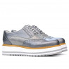 Scarpe casual donna 683-1 grigio perla combinato