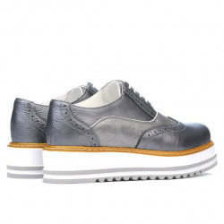 Scarpe casual donna 683-1 grigio perla combinato
