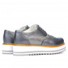 Scarpe casual donna 683-1 grigio perla combinato