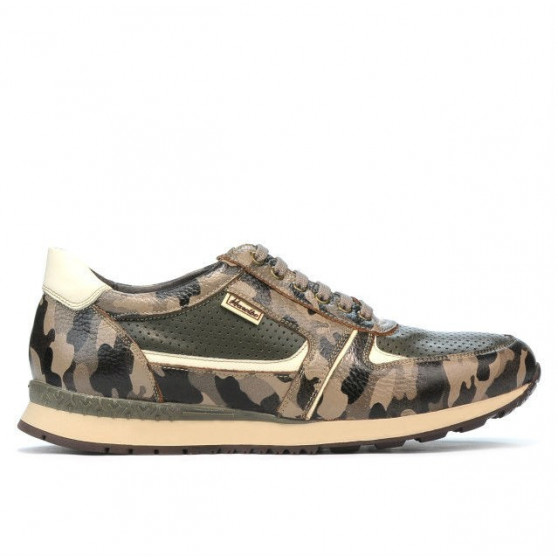 Scarpe sportive uomo 833 caffè camouflage