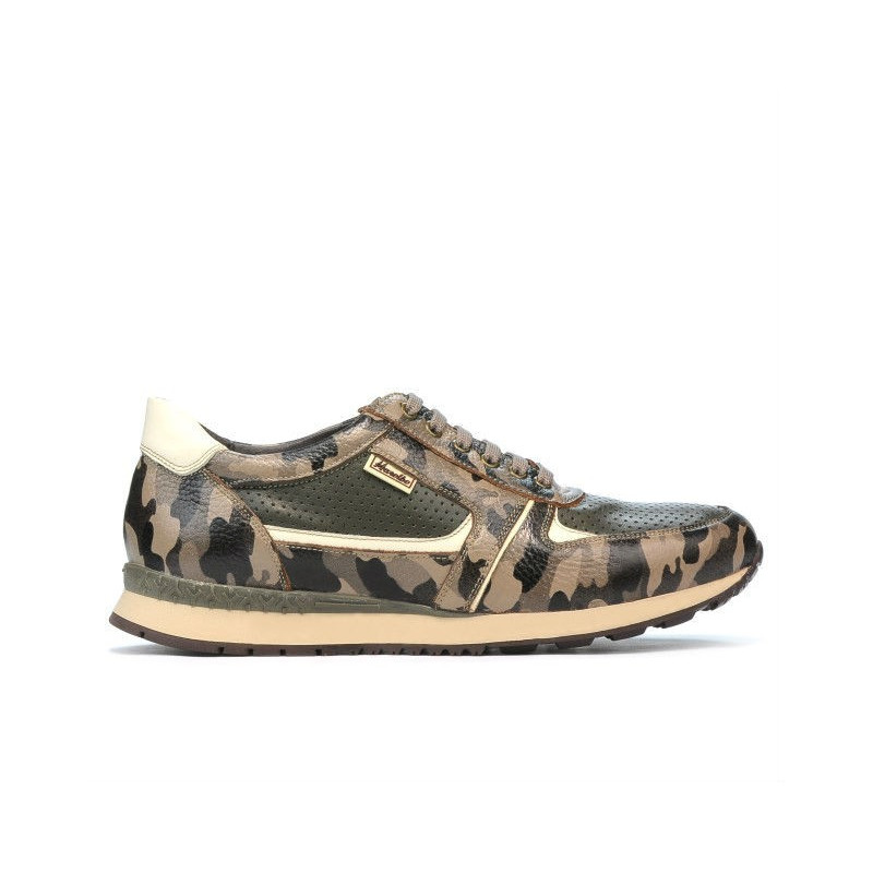 Scarpe sportive uomo 833 caffè camouflage