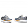 Scarpe casual donna 683-1 grigio perla combinato
