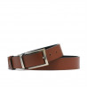 Cintura uomo 08b bicolore pelle nera+marrone