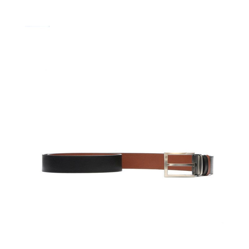 Cintura uomo 08b bicolore pelle nera+marrone