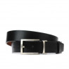 Cintura uomo 08b bicolore pelle nera+marrone