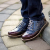 Scarpe per bambini 154 vernice bordeaux combinato