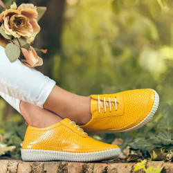 Mocassini donna 688 giallo