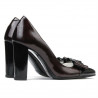 Scarpe eleganti donna 1262 vernice bordeaux satinato+vernice nera