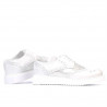 Scarpe casual donna 663-2 bianco perlato combinato