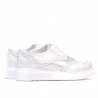 Scarpe casual donna 663-2 bianco perlato combinato