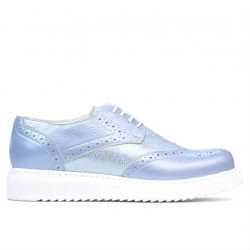 Scarpe casual donna 663-2 blu perla combinato