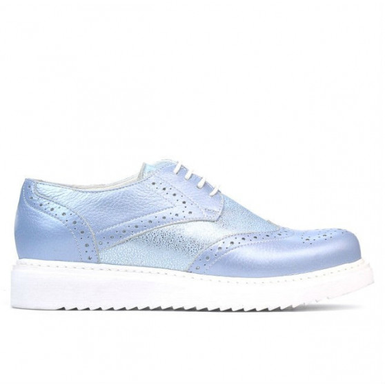 Scarpe casual donna 663-2 blu perla combinato