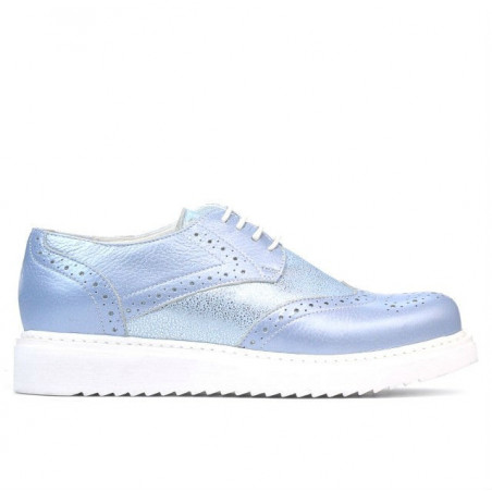 Scarpe casual donna 663-2 blu perla combinato