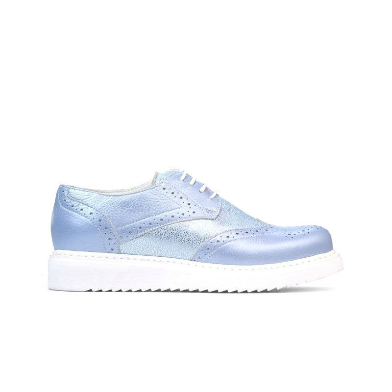 Scarpe casual donna 663-2 blu perla combinato