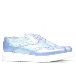 Scarpe casual donna 663-2 blu perla combinato