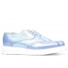 Scarpe casual donna 663-2 blu perla combinato