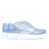 Scarpe casual donna 663-2 blu perla combinato