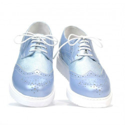 Scarpe casual donna 663-2 blu perla combinato