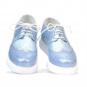 Scarpe casual donna 663-2 blu perla combinato