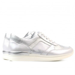 Sneakers donna 694 bianco madreperla combinato