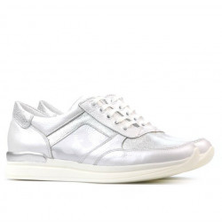 Sneakers donna 694 bianco madreperla combinato
