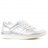 Sneakers donna 694 bianco madreperla combinato