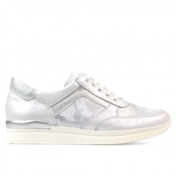 Sneakers donna 694 bianco madreperla combinato
