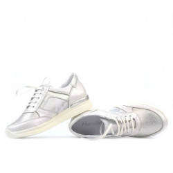 Sneakers donna 694 bianco madreperla combinato
