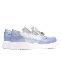 Scarpe casual donna 659-1 blu perlato combinato