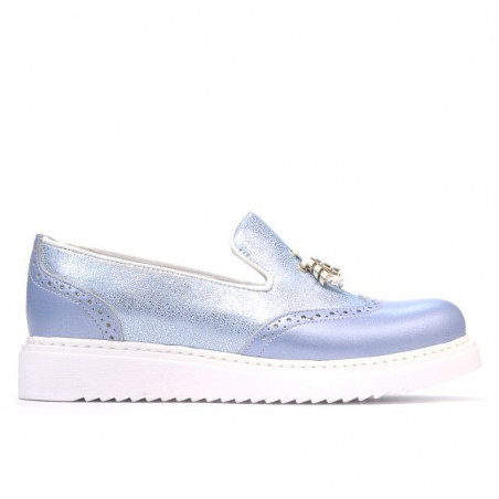 Scarpe casual donna 659-1 blu perlato combinato
