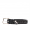 Cintura uomo 18b nero+croco nero