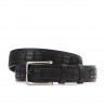 Cintura uomo 18b nero+croco nero