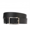 Cintura uomo 09b bicolore nero+marrone chiaro