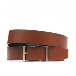 Cintura uomo 09b bicolore nero+marrone chiaro