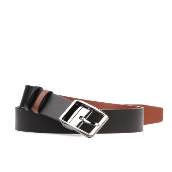 Cintura uomo 09b bicolore nero+marrone chiaro
