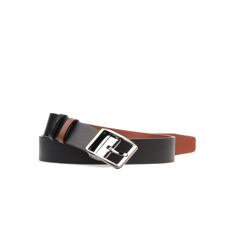 Cintura uomo 09b bicolore nero+marrone chiaro