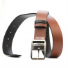 Cintura uomo 09b bicolore nero+marrone chiaro