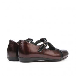 Scarpe per bambini piccoli 62c vernice bordeaux+nero