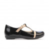 Scarpe per bambini piccoli 62c vernice nera+beige