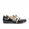 Scarpe per bambini piccoli 62c vernice nera+beige