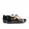 Scarpe per bambini piccoli 62c vernice nera+beige
