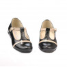 Scarpe per bambini piccoli 62c vernice nera+beige