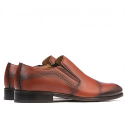 Scarpe eleganti uomo 877m a cognac