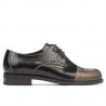 Scarpe casual donna 696 vernice nera combinata