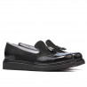 Scarpe casual donna 659 vernice nera combinata