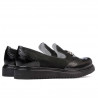 Scarpe casual donna 659 vernice nera combinata