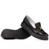 Scarpe casual donna 659 vernice nera combinata
