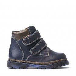 Stivaletti bambini piccoli 37-1c indaco+rame